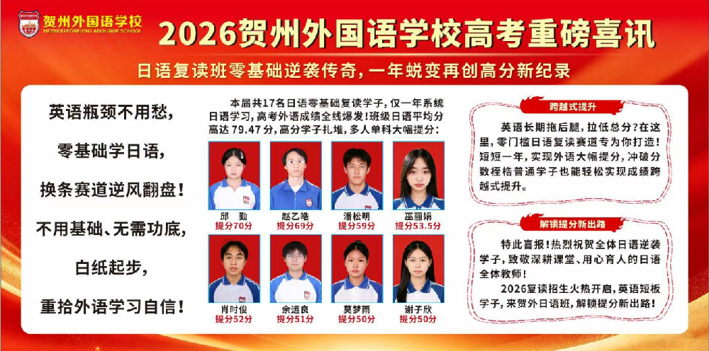 2026贺外高考重磅喜讯！